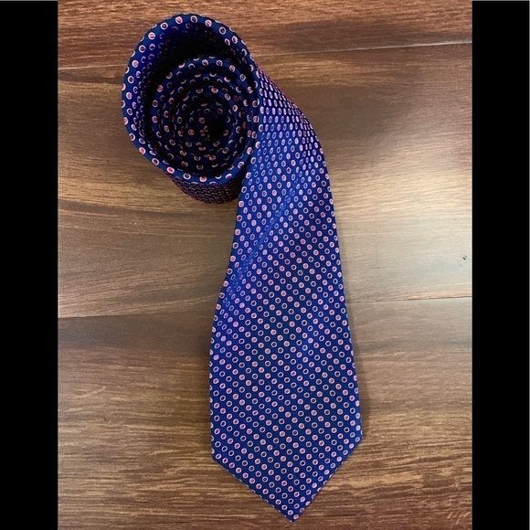 NAUTICA Vintage Navy 100% Silk Necktie - Picture 1 of 10